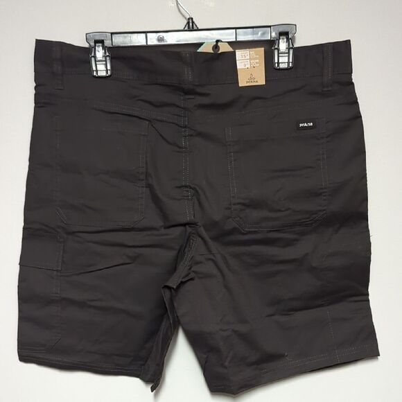 NWT prana Double Peak Black Cargo Shorts with Sturdy Cotton Blend - Picture 5 of 10